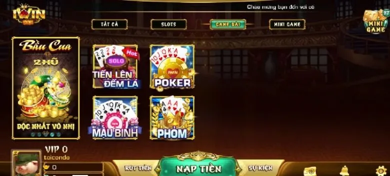 Sân chơi đa dạng tại cổng game đổi thưởng Iwin